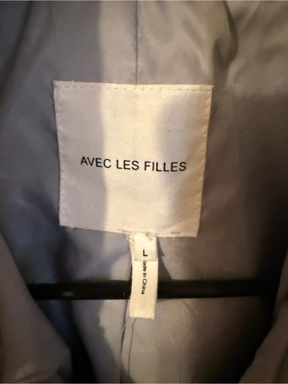Avec Les Filles Metalic Silver Belted Jacket - Picture 2 of 5